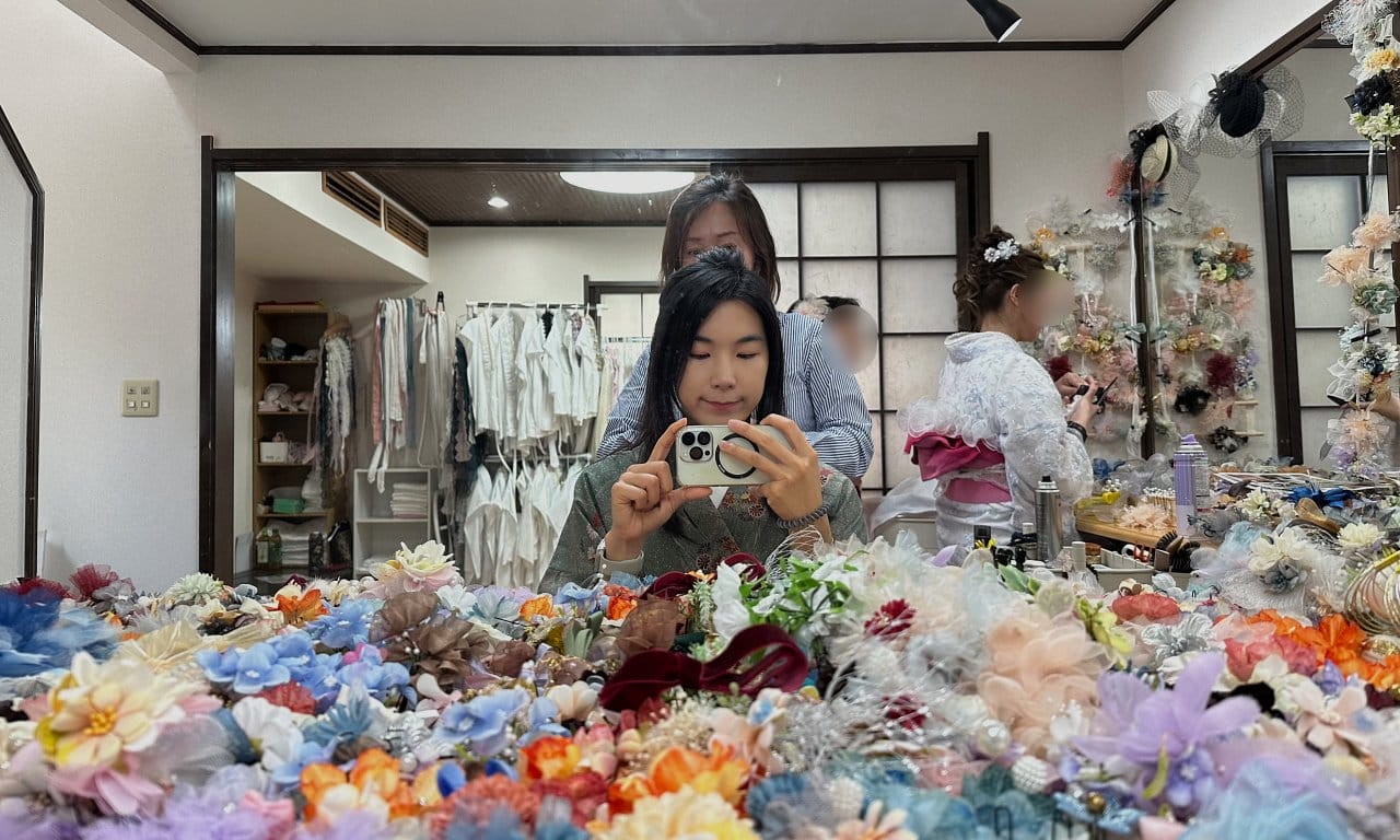 幫忙做造型的姊姊真的無敵專業！